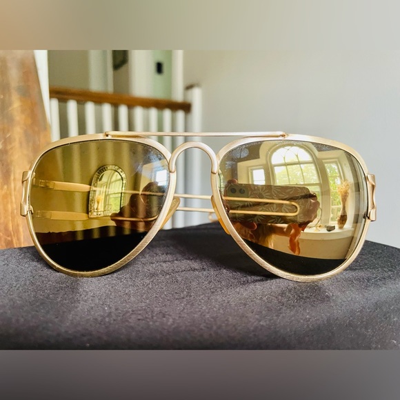 Ultra rare, vintage & authentic Fendi FS223 aviators designed by Karl Lagerfeld - Picture 3 of 8